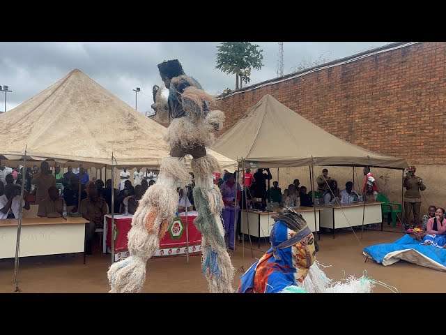 Blantyre prison Inmates Showcasing African Nyau, Gule wamkulu Dance on Prison HealthDay #africa 2024 class=