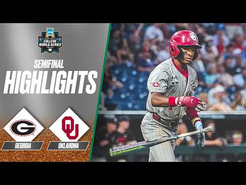 Oklahoma vs. Georgia: 2026 Men's College World Series semifinals | Extended highlights