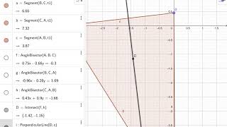 Find The Incenter Using Geogebra