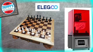 rustikales Schachbrett mit dem Elegoo Mars 2pro