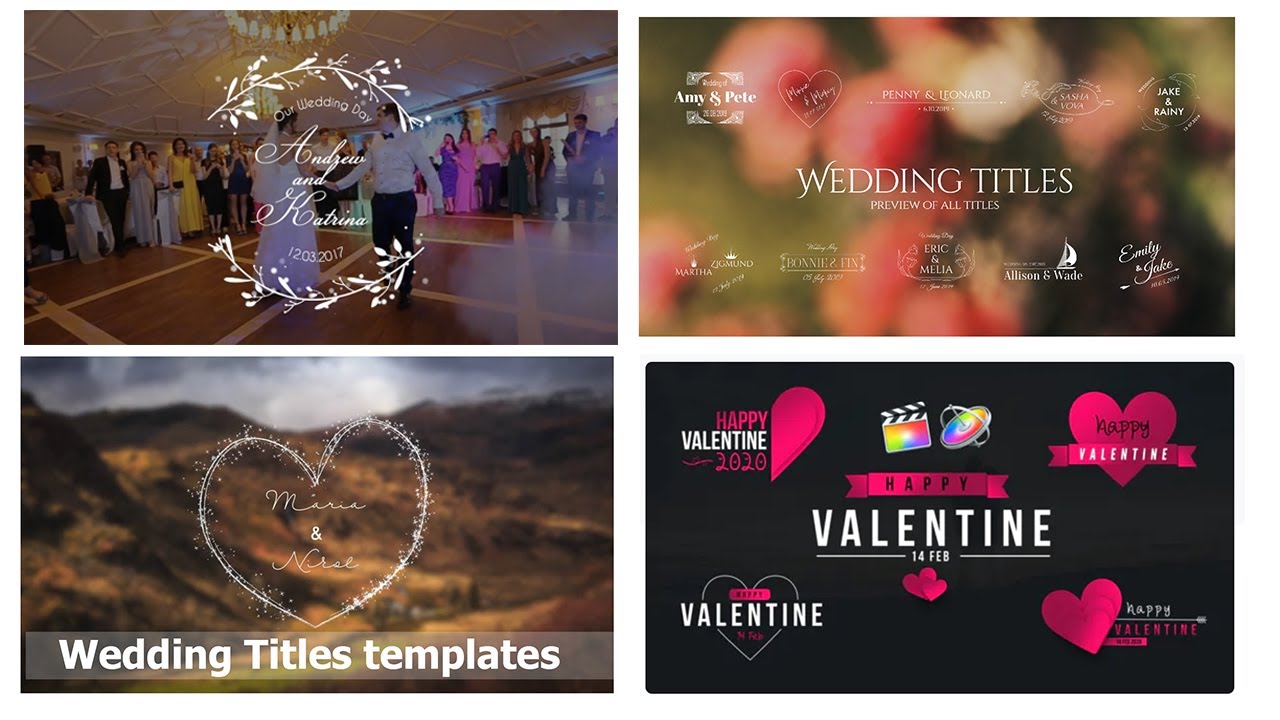 free final cut pro wedding templates