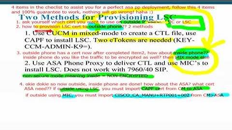 Perfect Checklist for ASA Phone Proxy Deployment