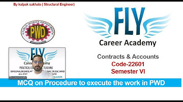 Procedure to execute the work in PWD (diploma -6th sem contract and accounts)