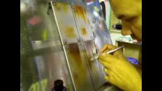 How to airbrush rust and rivets 3 Airbrush FX