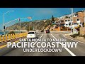 PACIFIC COAST HIGHWAY - Driving Santa Monica to Malibu Under Lockdown, Los Angeles, California, USA