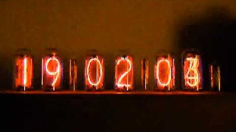 Arduino i2c nixie clock IN-18