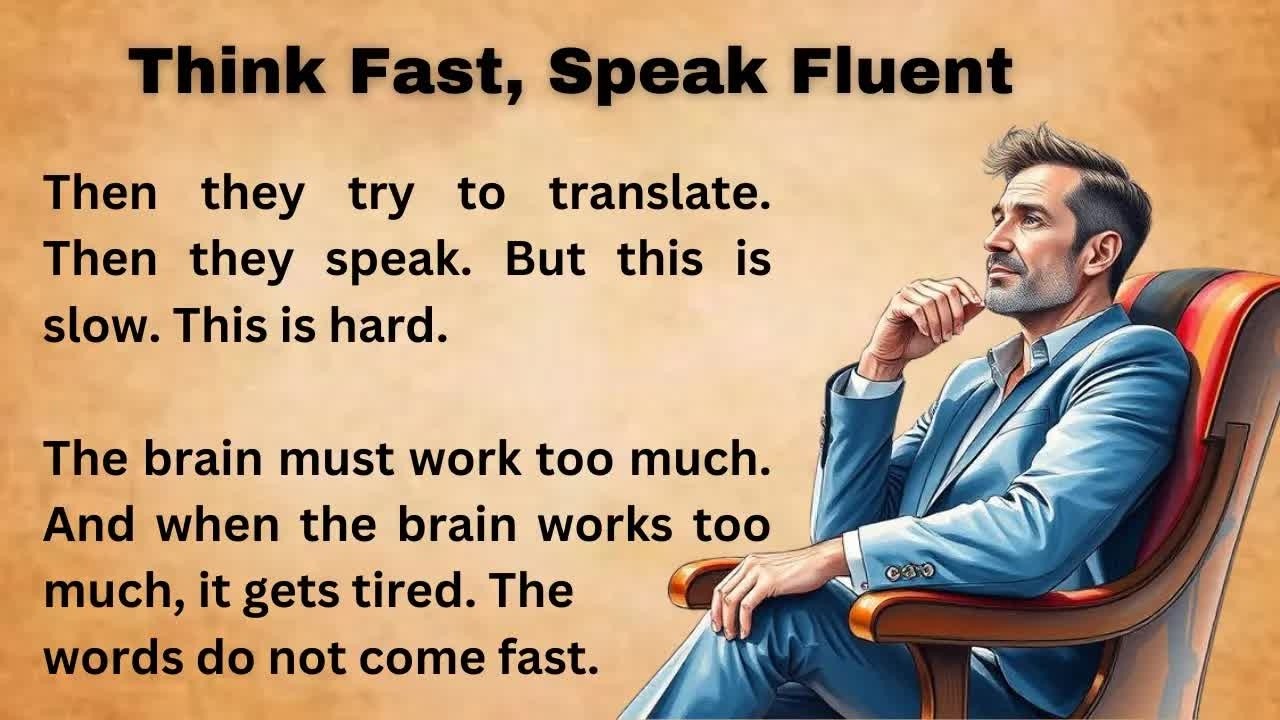 Think Fast, Speak Fluent ｜｜ Improve Your English ｜｜ Listen And Practice ｜｜ Graded reader ｜｜ Lear
