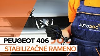 Ako vymeniť tyčka stabilizátora predná na PEUGEOT 406 NÁVOD | AUTODOC