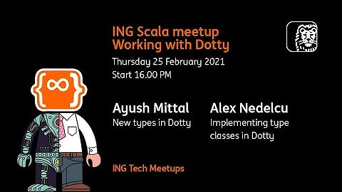 ING Scala Meetup : Working with Dotty