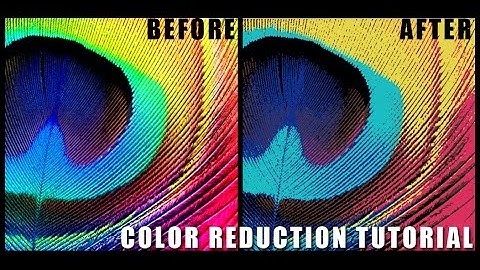 Color reduction in Adobe Photoshop.