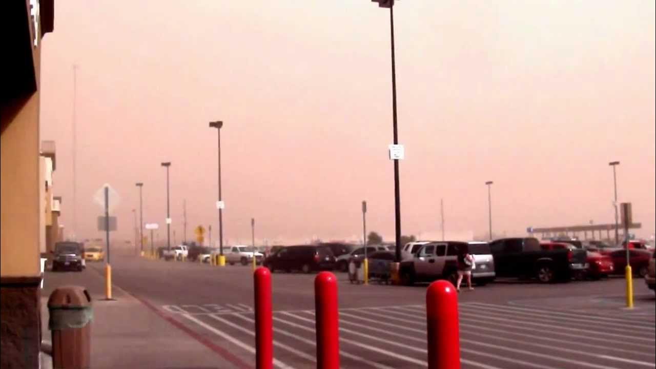 Major Dust Storm at Walmart San Angelo TX YouTube