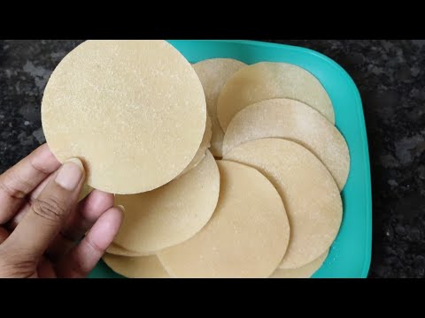 APPALAM/அப்பளம் - Homemade appalam with very basic