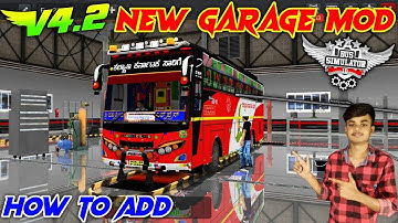 New Garage Mod For Bussid V4.2 In KANNADA 🤩 NEW ETS Garbage Mod For Bus Simulator Indonesia V4.2