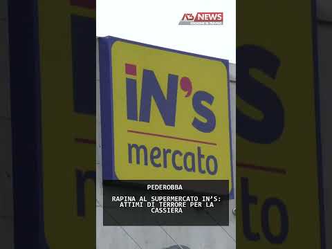 Video RAPINA AL SUPERMERCATO INS: ATTIMI DI TERRORE PER LA CASSIERA | 05/01/2026