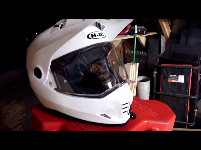 hjc ds-x1 tactic white black dual sport helmet Solid Snow with Electric Shield Large Matte : Automotive only helmet Chin curtain included ACS Advanced Channeling Ventilation System full front HJC DS-X1 Tactic Helmet |