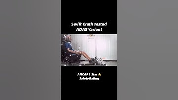 Swift scores 1 star safety rating at ANCAP crash test #suzuki #swift #crashtest #safety #rating
