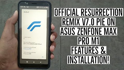 Official Resurrection Remix Rom 9.0 Pie on Asus Zenfone Max Pro M1 | Features & Installation!