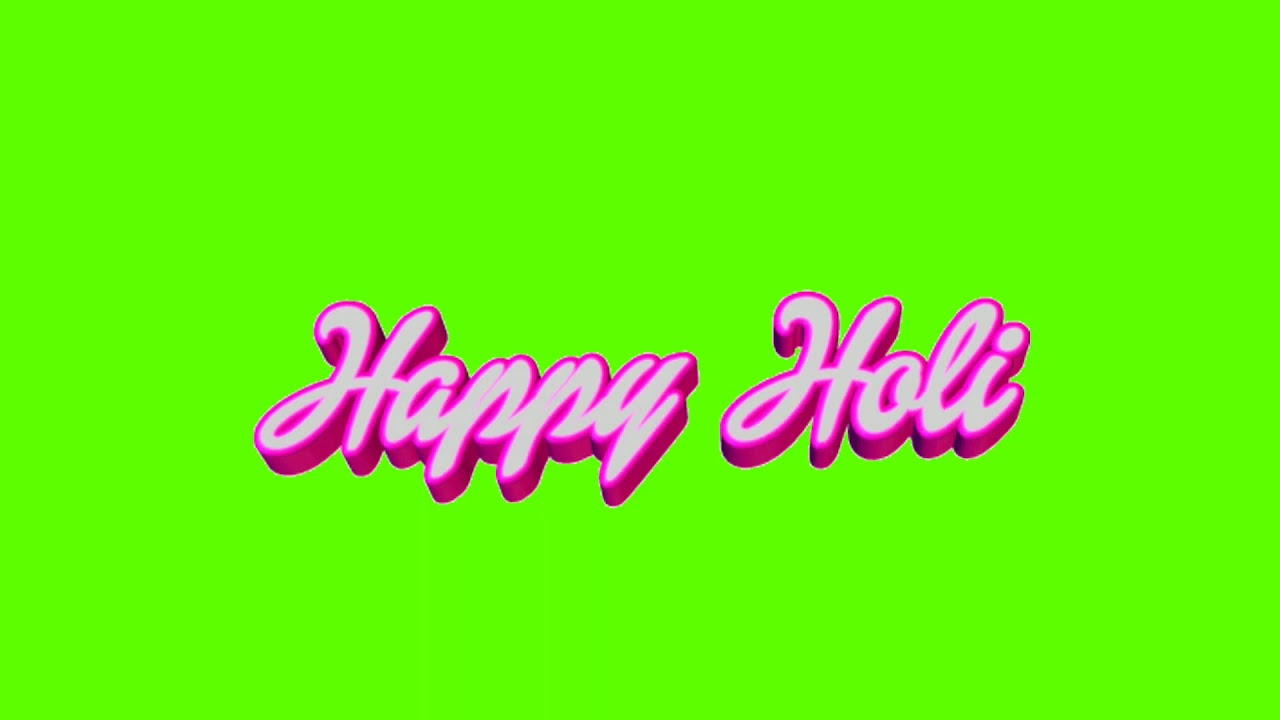 Happy Holi Green Screen Video Effect VFX 2020