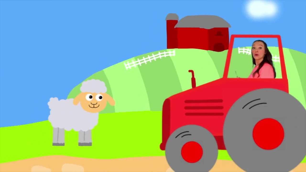 Мой трактор переедет. Красный трактор угощает животных. Синий трактор металл кавер.