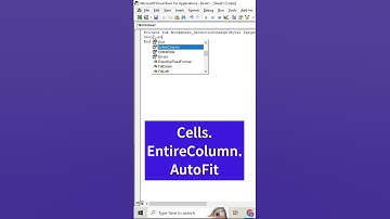 Auto-Fit Columns with VBA Code in Excel 📊 Quick Tutorial #exceltips  #VBACode