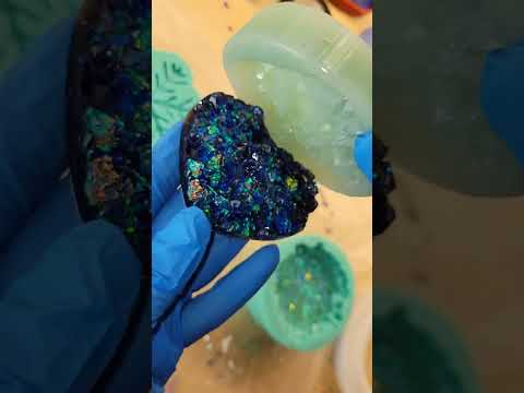 ASMR crunchy resin demolding #shorts