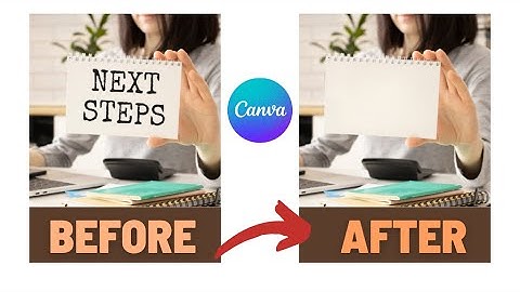 How to Remove Text From an Image in Canva