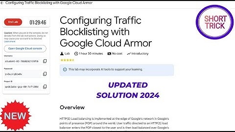 Configuring Traffic Blocklisting with Google Cloud Armor || 2024 || #qwiklabs #qwiklabsarcade2024