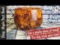 Woodturning: A Deep Maple Burl Bowl