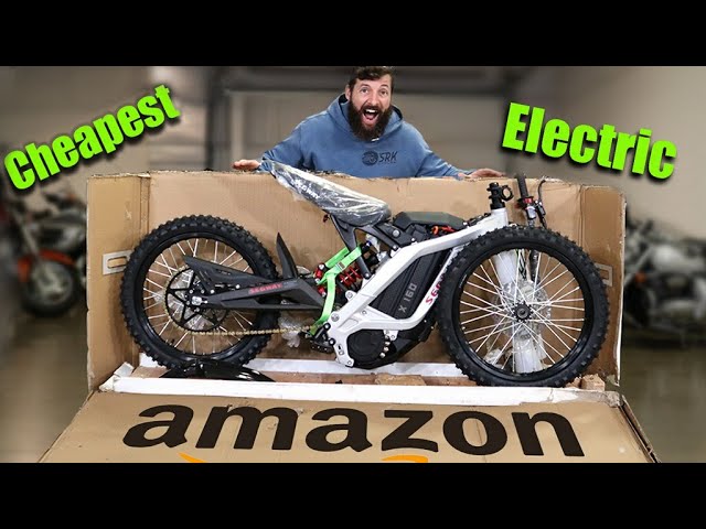 I BOUGHT the CHEAPEST ELECTRIC dirt bike on Amazon class=