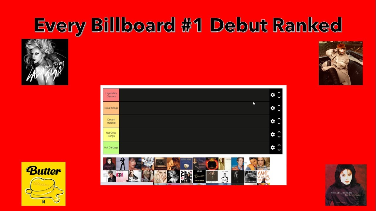 Ranking Every #1 Billboard Debuts (as of 2021) - YouTube