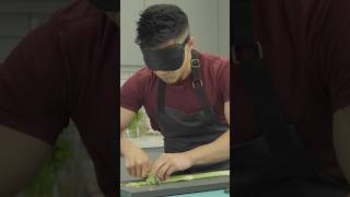 Most Slices Of Celery Cut Whilst Blindfolded In 30 Seconds - 125 By Wallace Wong