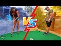 Boys vs Girls Mini Golf Competition! - Lucky Hole in Ones and More!