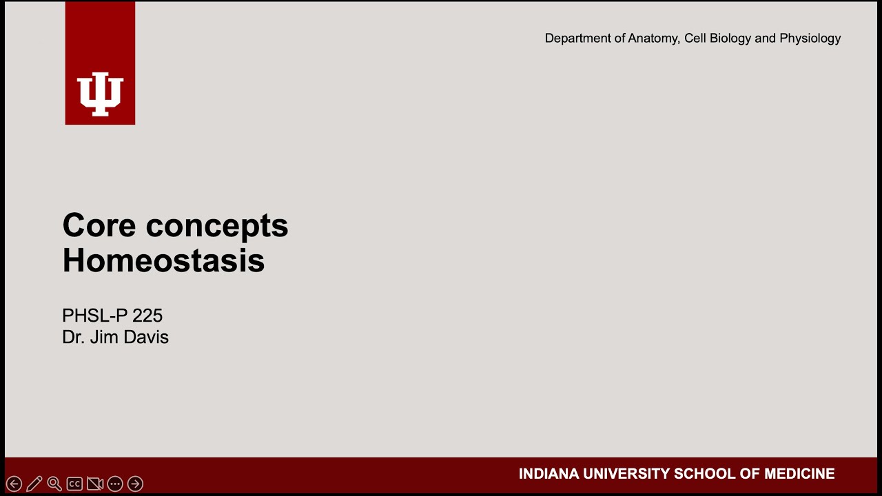 PHSL-P 225 - Core concepts - Homeostasis