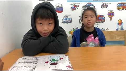 Tiếng Anh Giao Tiếp Phan Thiết: David and Ruby practice Describing Snowman