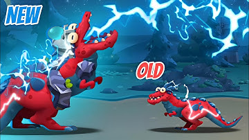 THUNDER DRAGO MAX LEVEL UPGRADE 😱 - Dino Bash 2 Travel Thru Time Gameplay