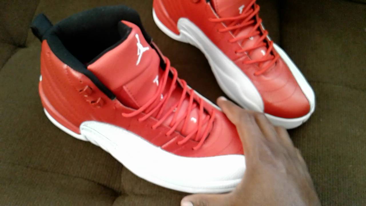 Dhgate.com gym red Jordan 12 - YouTube