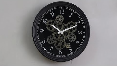 CLXEAST Large Wall Clock with Real Moving Gears Review, Exceptional Timepiece…