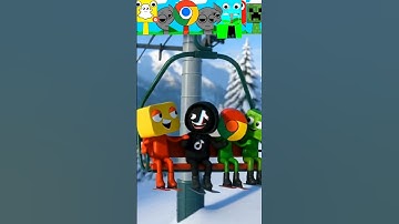 My Sprunki OC||Google Chrome VS YouTube VS Tiktok VS Minecraft Are In ChairLift #sprunki #incredibox