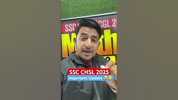 SSC CHSL 2025 Important Update #shorts #pw #sscchsl2025 #sscchslpreparation #sscchslcutoff