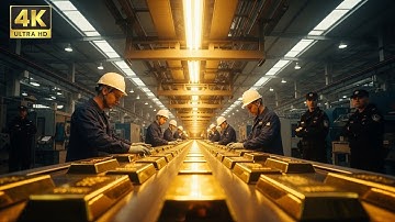 Inside the Gold Mining Factory – How Gold Is Extracted and Processed (Full Process)