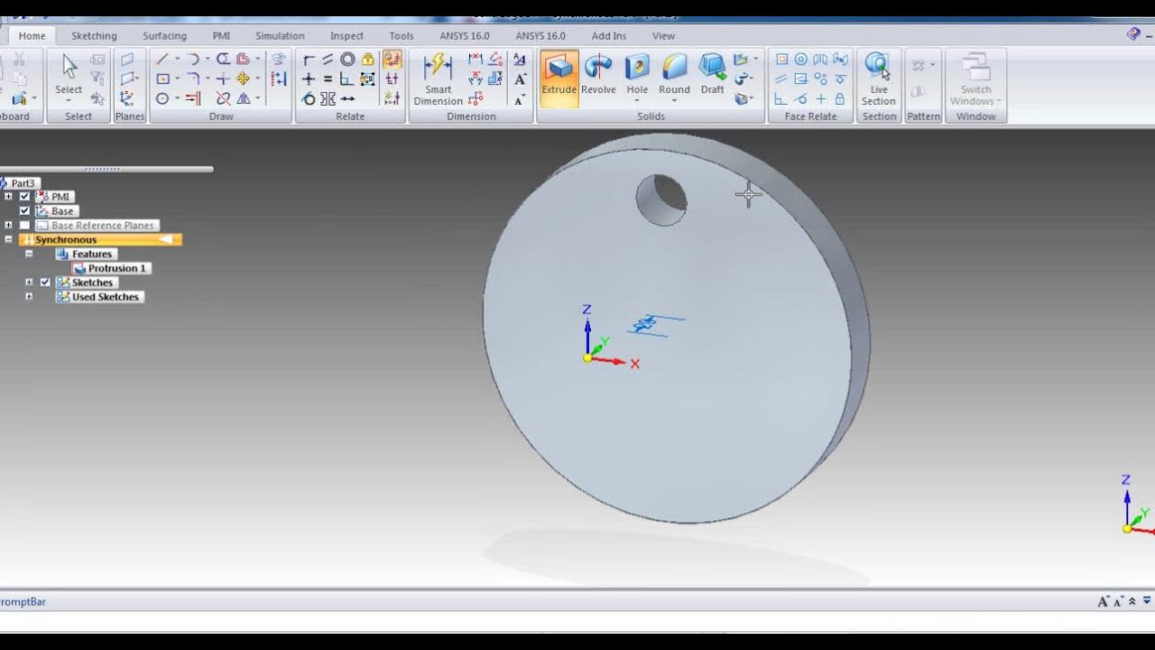 Pattern (Circular) Command in Solid Edge YouTube