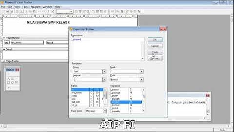 Praktek 10 Foxpro Report