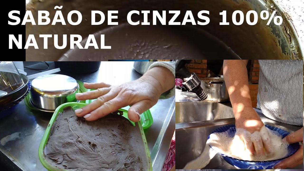 SABÃO DE CINZAS 100% NATURAL FEITO COM A COADA DA CINZA