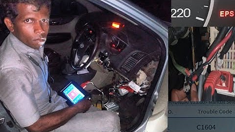 Hard Power Steering Wheel Problem Fix | DTC Code C1604 Hyundai i20