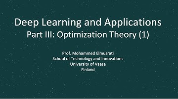 Optimization Theory (1)