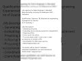 Job Vacancy