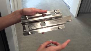 How to change a self storage door latch