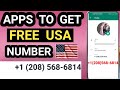 3 Apps to get free usa number for Whatsapp and telegram verification 2023/ us phone number