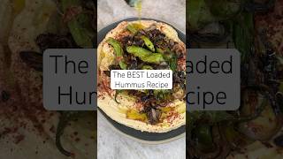 Hummus Recipe with Shishito Peppers (Loaded Hummus) #hummus