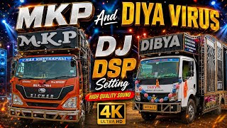 Mkp 🐅 and dibya virus 🦠 dj new dsp setting heavy loud sound #mkpdjpipili #mkp #viral #dibyavirus 
